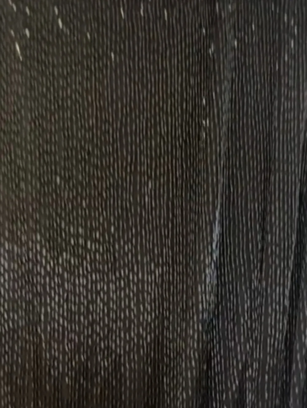 Mac Duggal Black Long SleeveBeaded Fringe Evening GownStyle - Picture 4 of 8